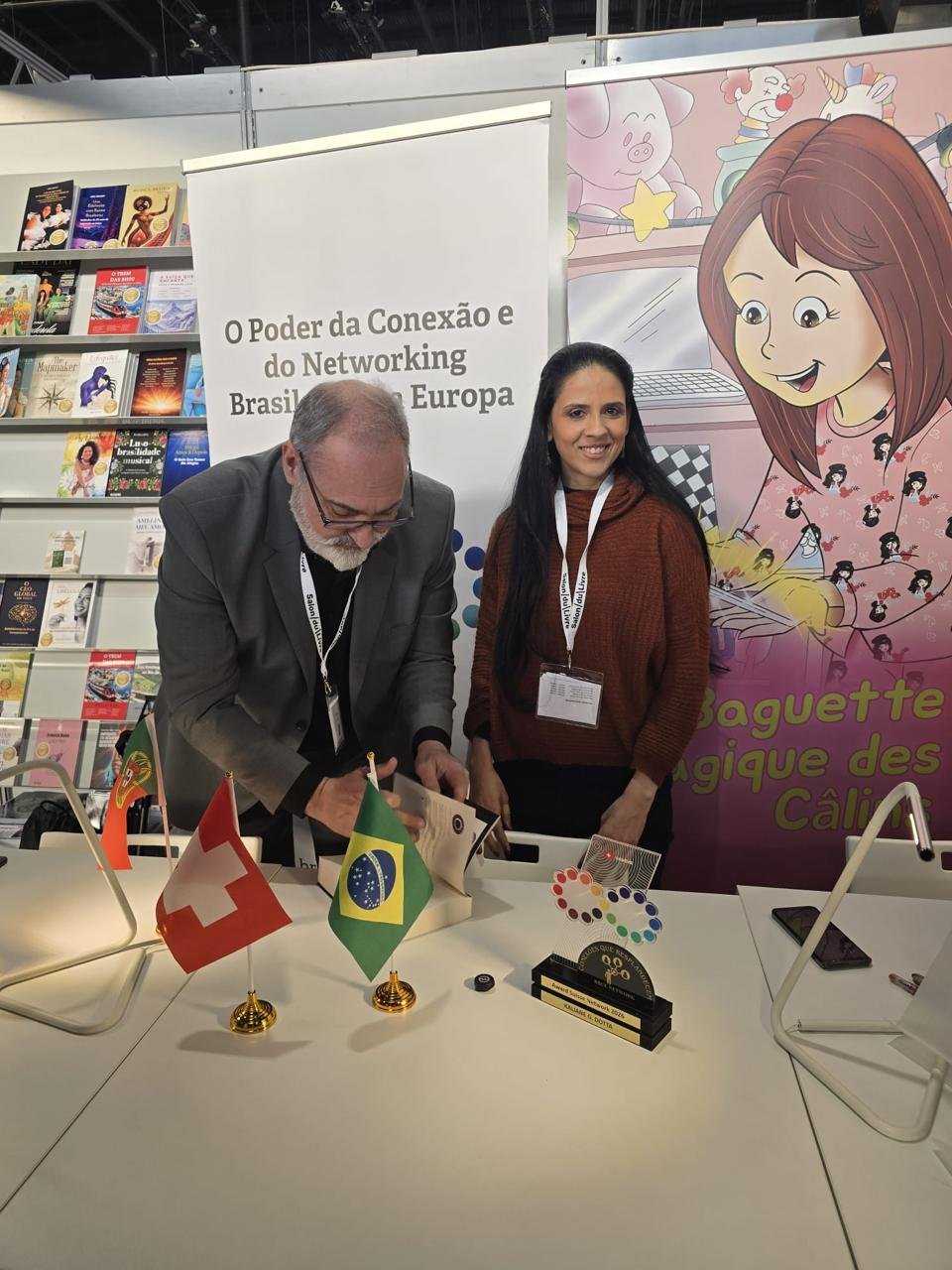 Estande E∞Linia Brandt no Salão do Livro de Genebra 2026